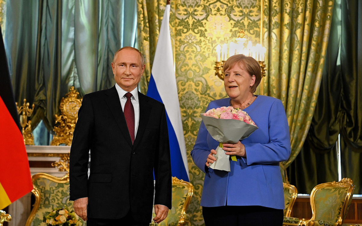 Владимир Путин и&nbsp;Ангела Меркель