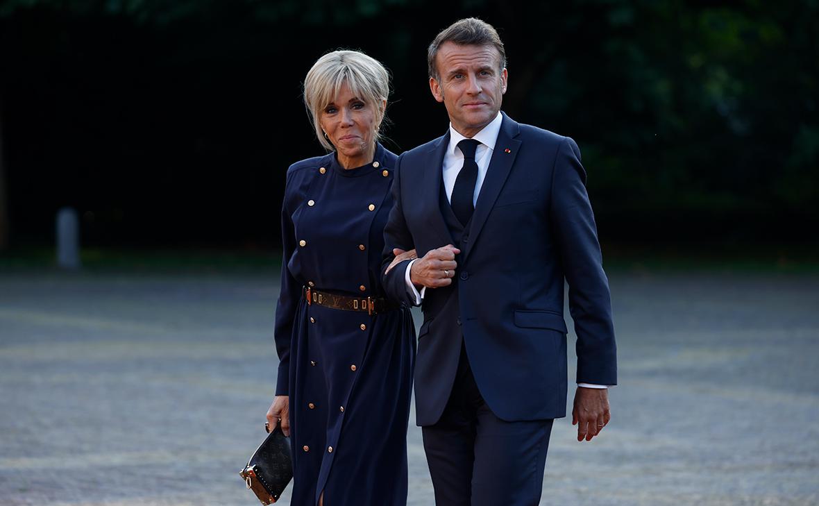 Эмманюэль Макрон с женой&nbsp;Брижит