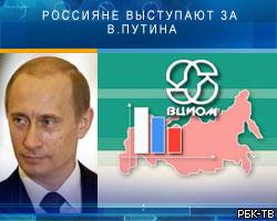 ВЦИОМ: Россияне выступают за продолжение политики В.Путина