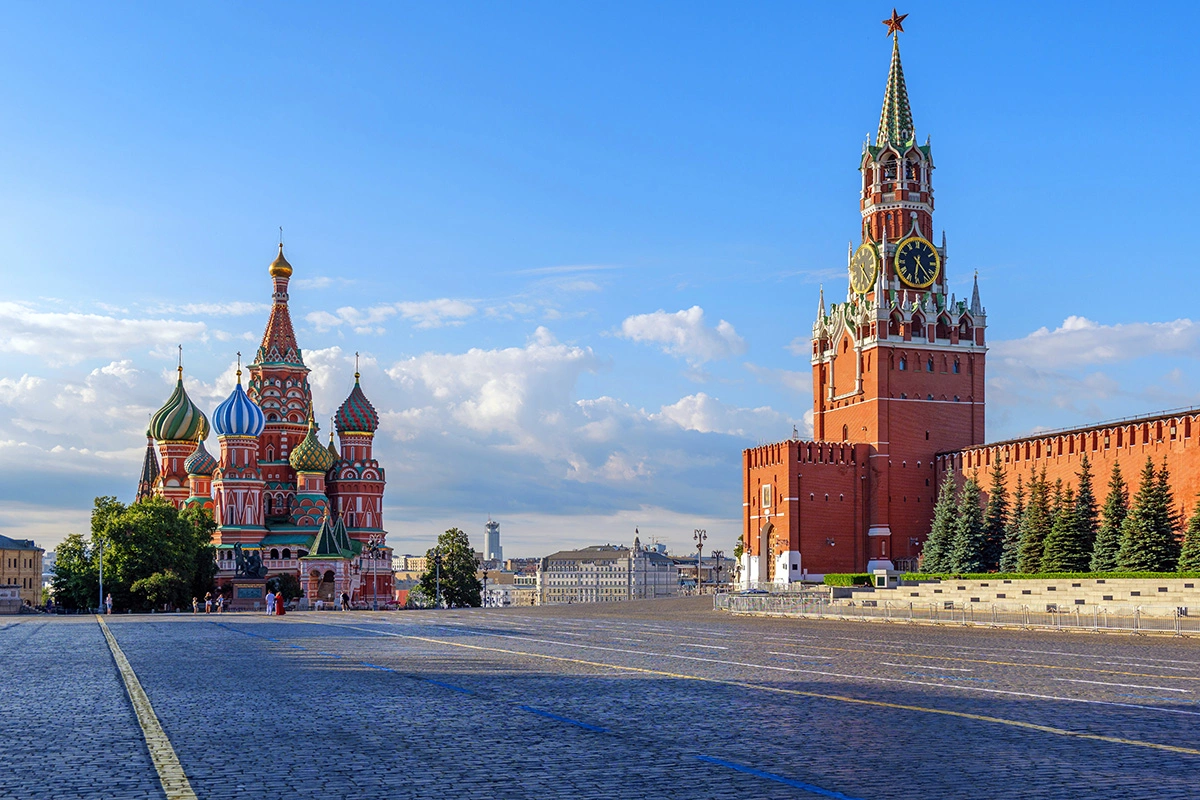 Красная площадь в Москве в наши дни