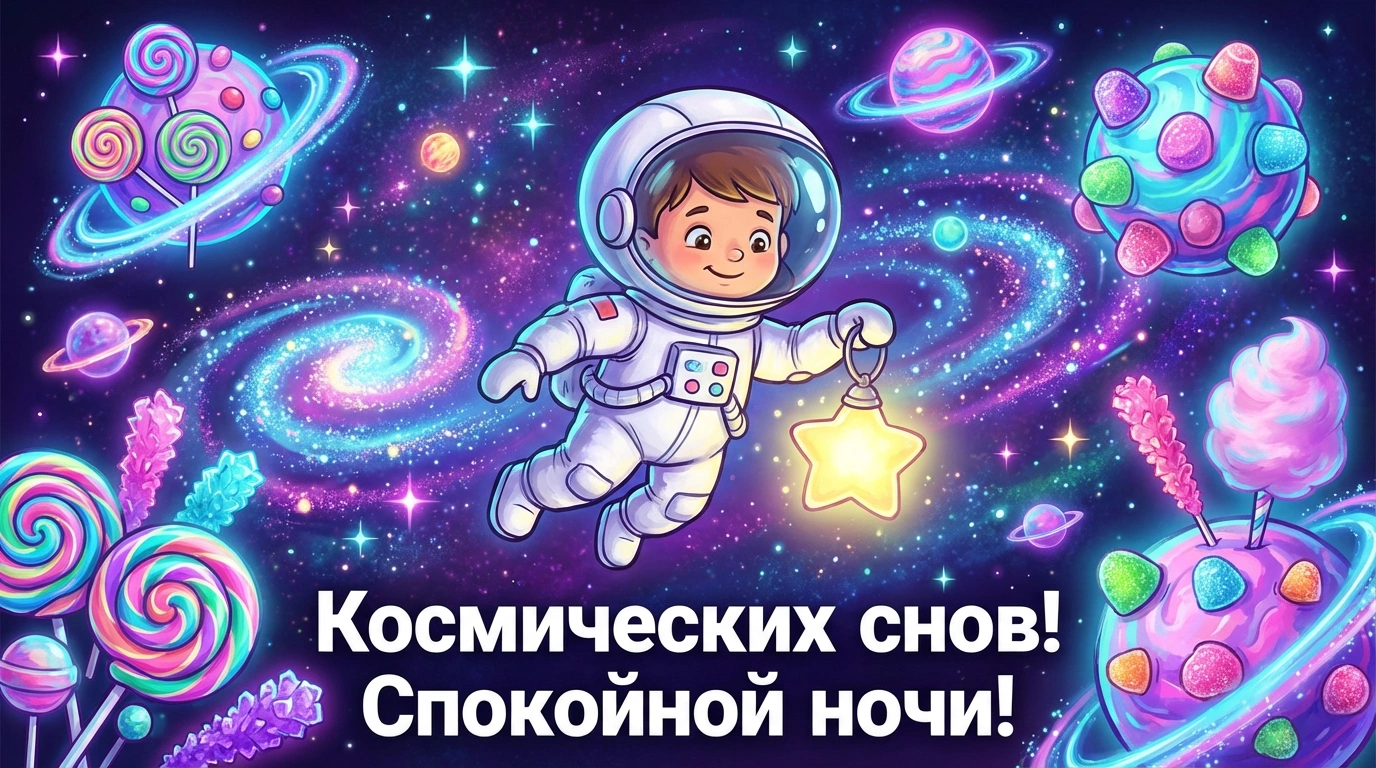 Открытки «Спокойной ночи!» для родных и любимых: 25 уютных картинок