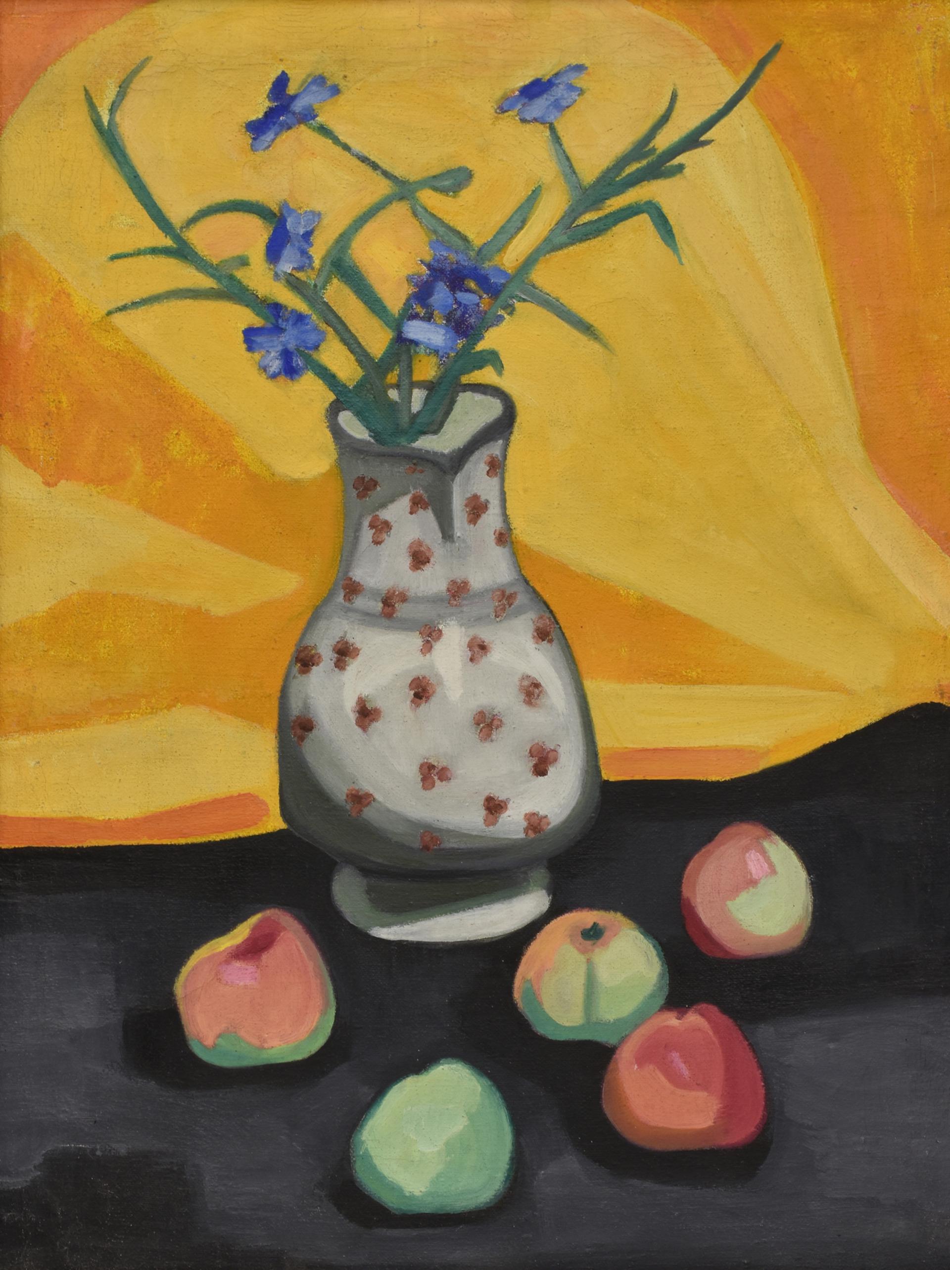 Ольга Розанова,&nbsp;&laquo;Натюрморт. Яблоки и кувшин с цветами&raquo;,&nbsp;1911&ndash;1918