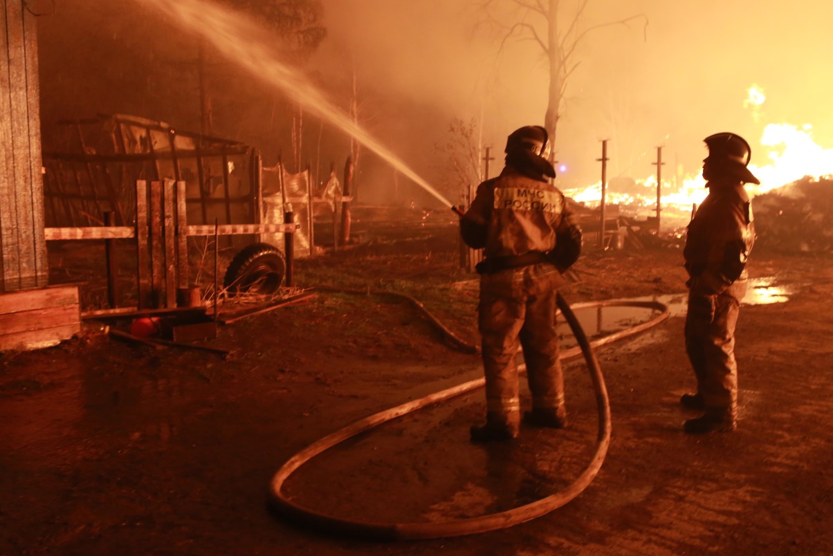 Пожар в Успенке произошел 4 мая