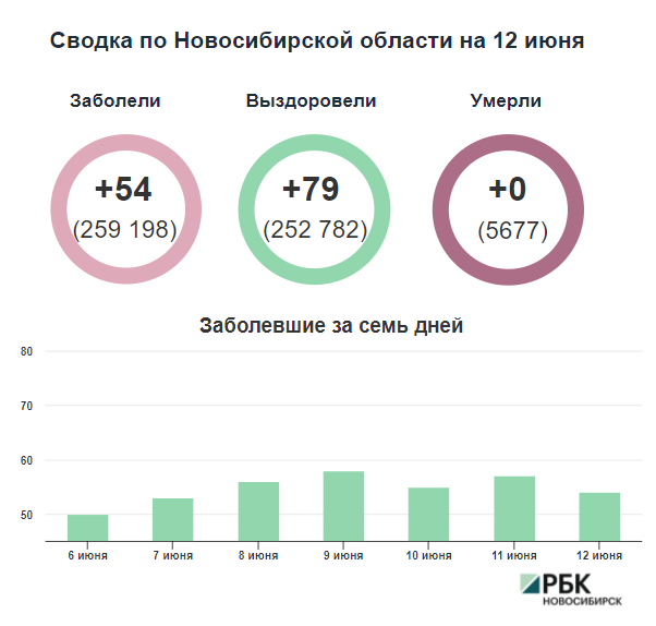 Коронавирус в Новосибирске: сводка на 12 июня