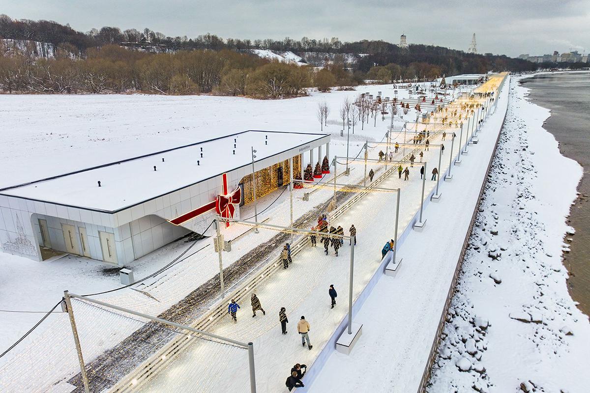 Царская набережная в Коломенском