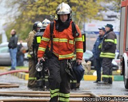 В Москве произошел пожар на деревообрабатывающем комбинате