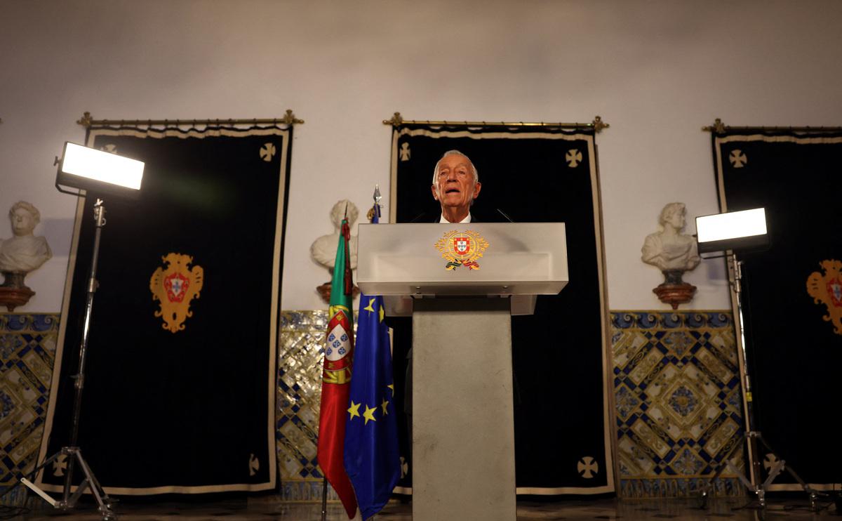 Президент Португалии Марселу Ребелу де Соуза