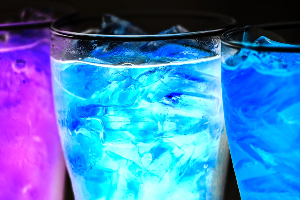 Декоративный светящийся лед для напитков