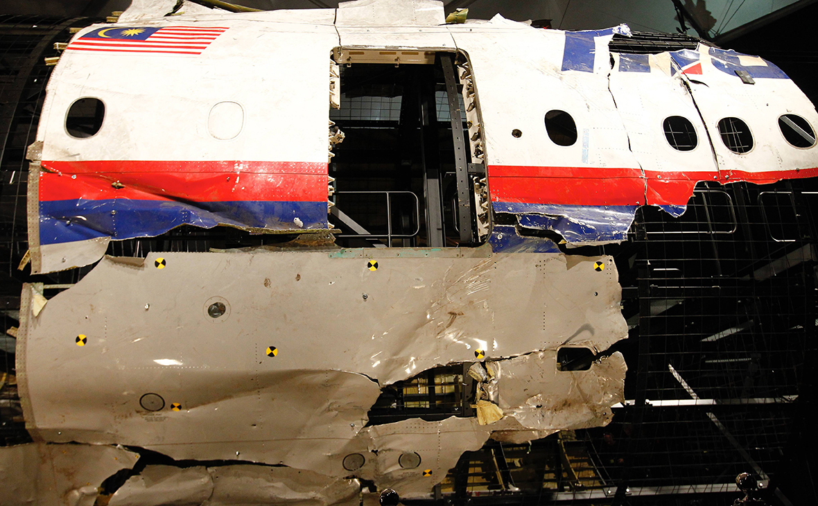 Обломки самолета Boeing 777