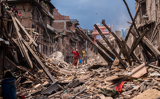 Последствия землетрясения в Непале