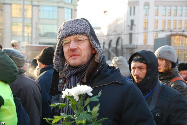 Несанкционированная акция оппозиции на Лубянской площади в Москве