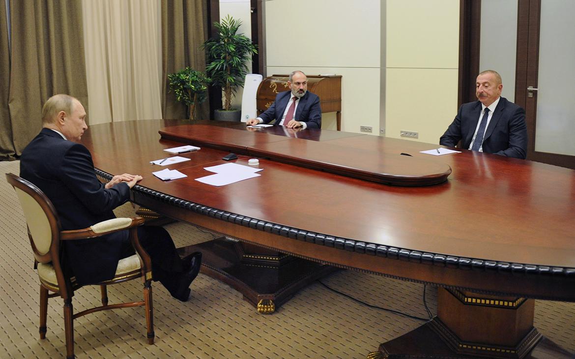 Кремль анонсировал переговоры Путина, Алиева и Пашиняна в Сочи