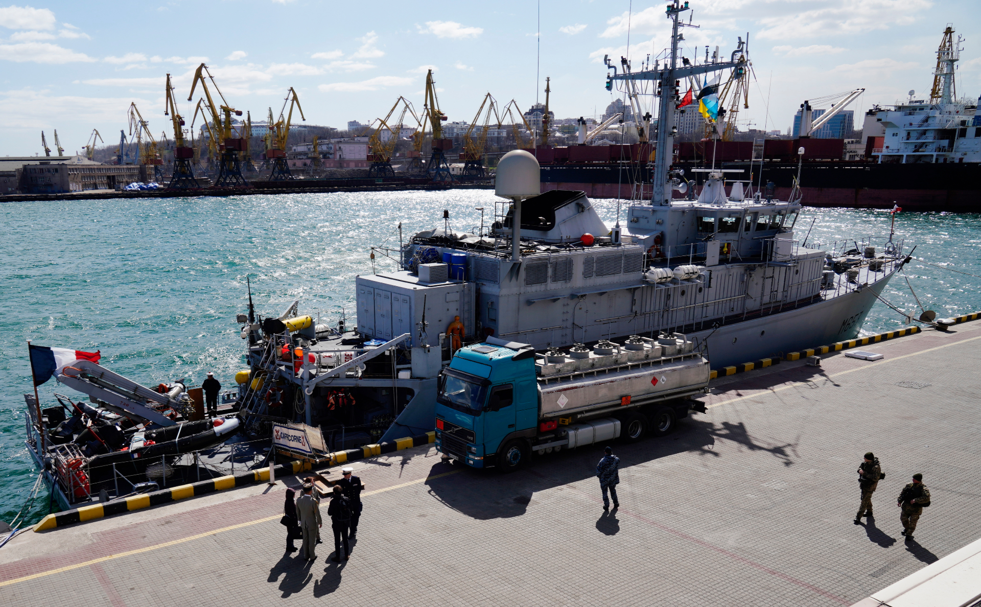 Корабль НАТО Capricorne ВМС Франции в Одессе