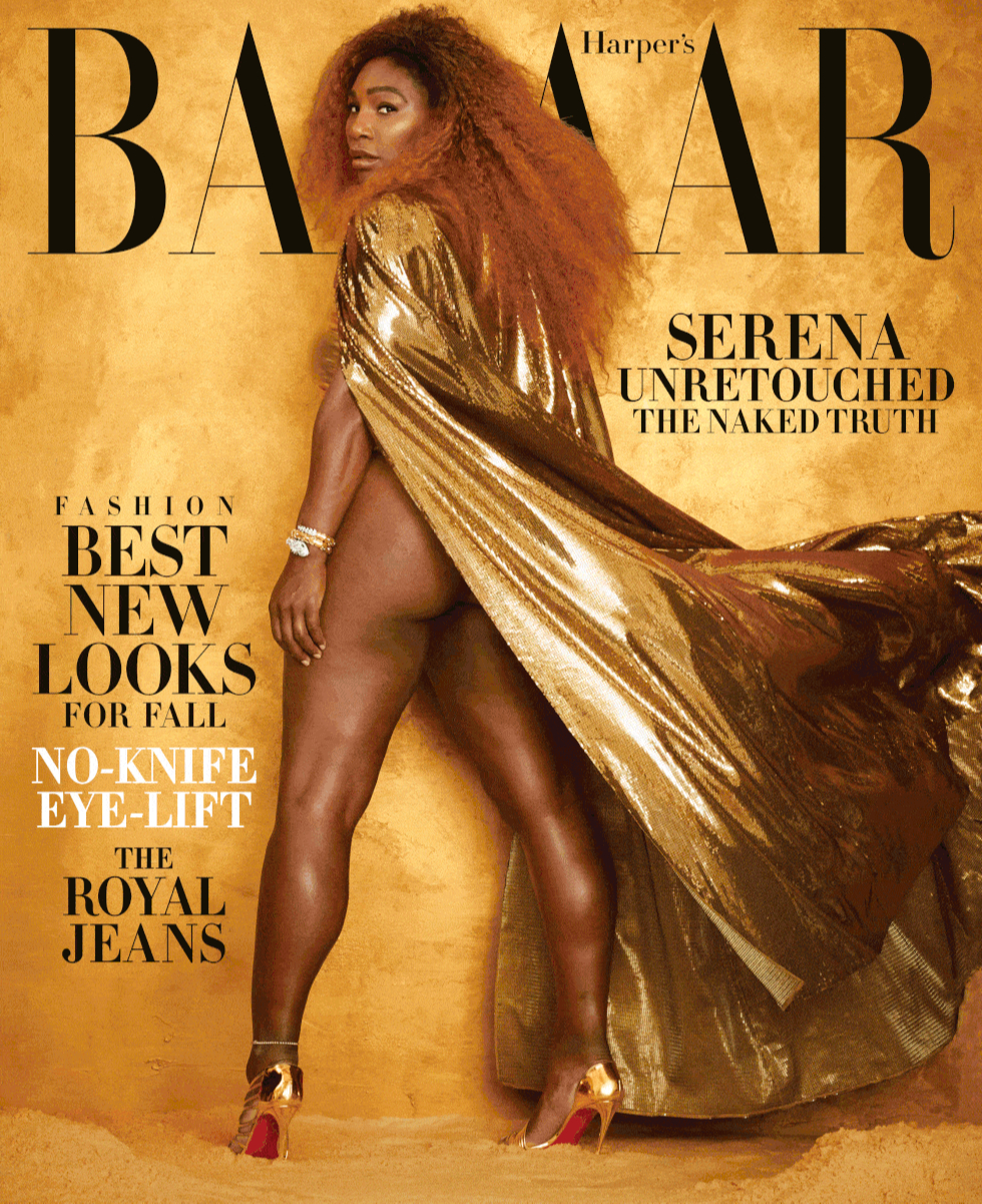 Серена Уильямс на обложке американского Harper&#39;s Bazaar, август 2019