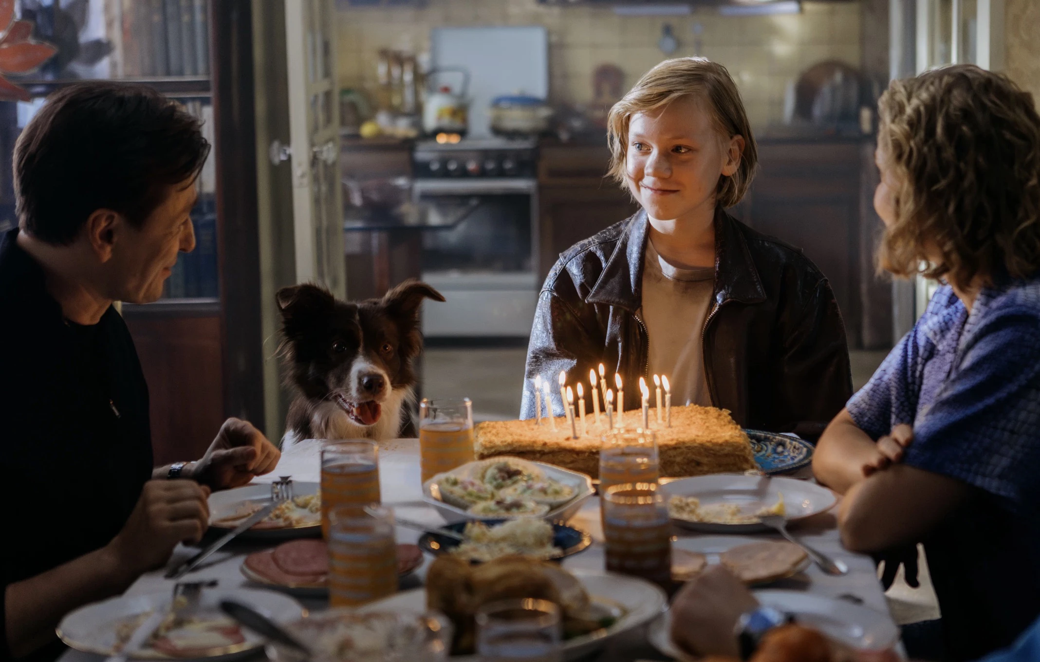 На съемках фильма «Космическая собака Лида»