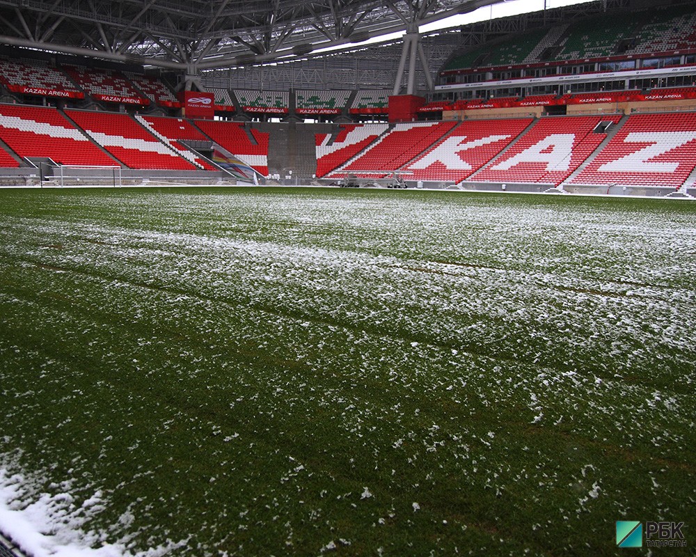 Казань-Арена : подготовка к зиме