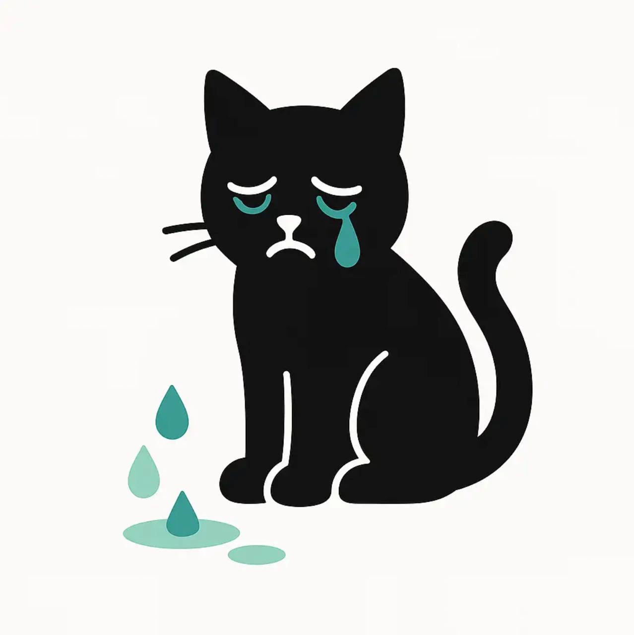 Иллюстрация фразеологизма «Кот наплакал»