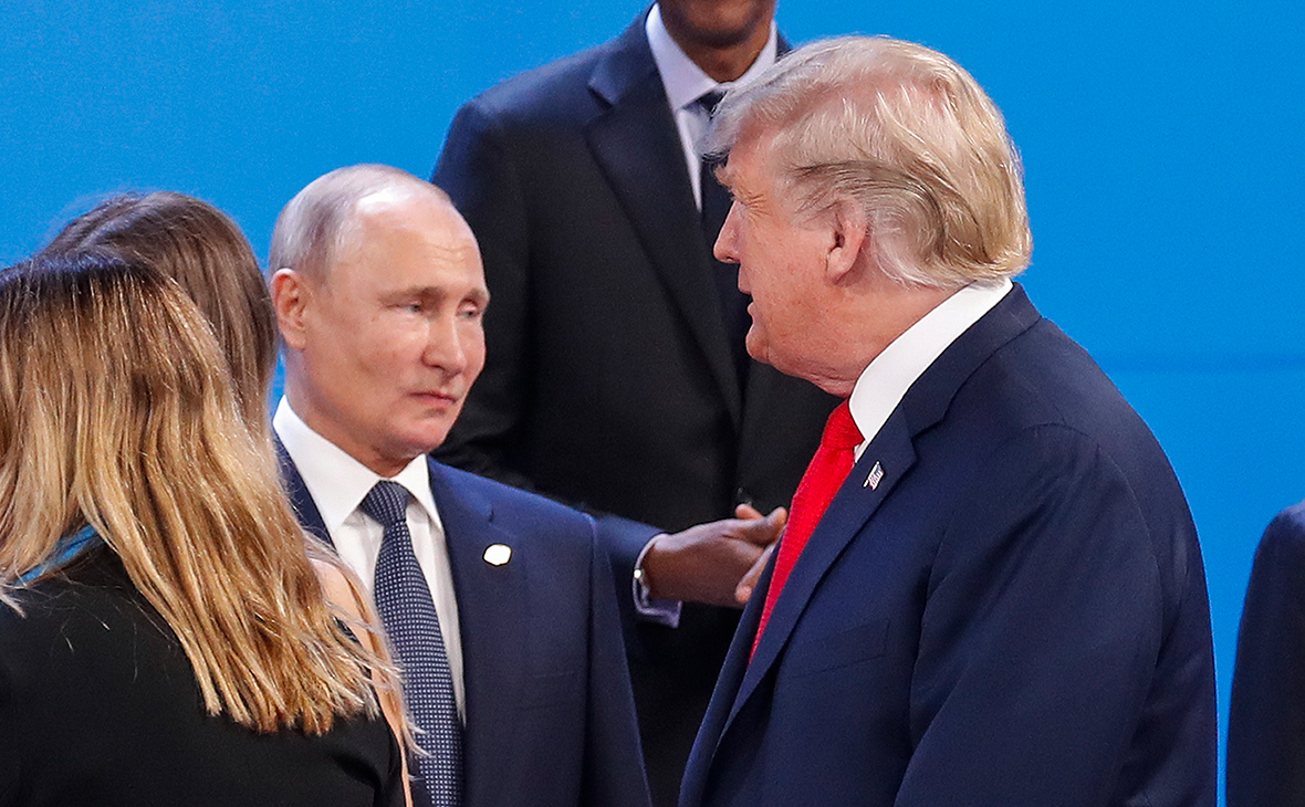 Владимир Путин и&nbsp;Дональд&nbsp;Трамп (слева направо)