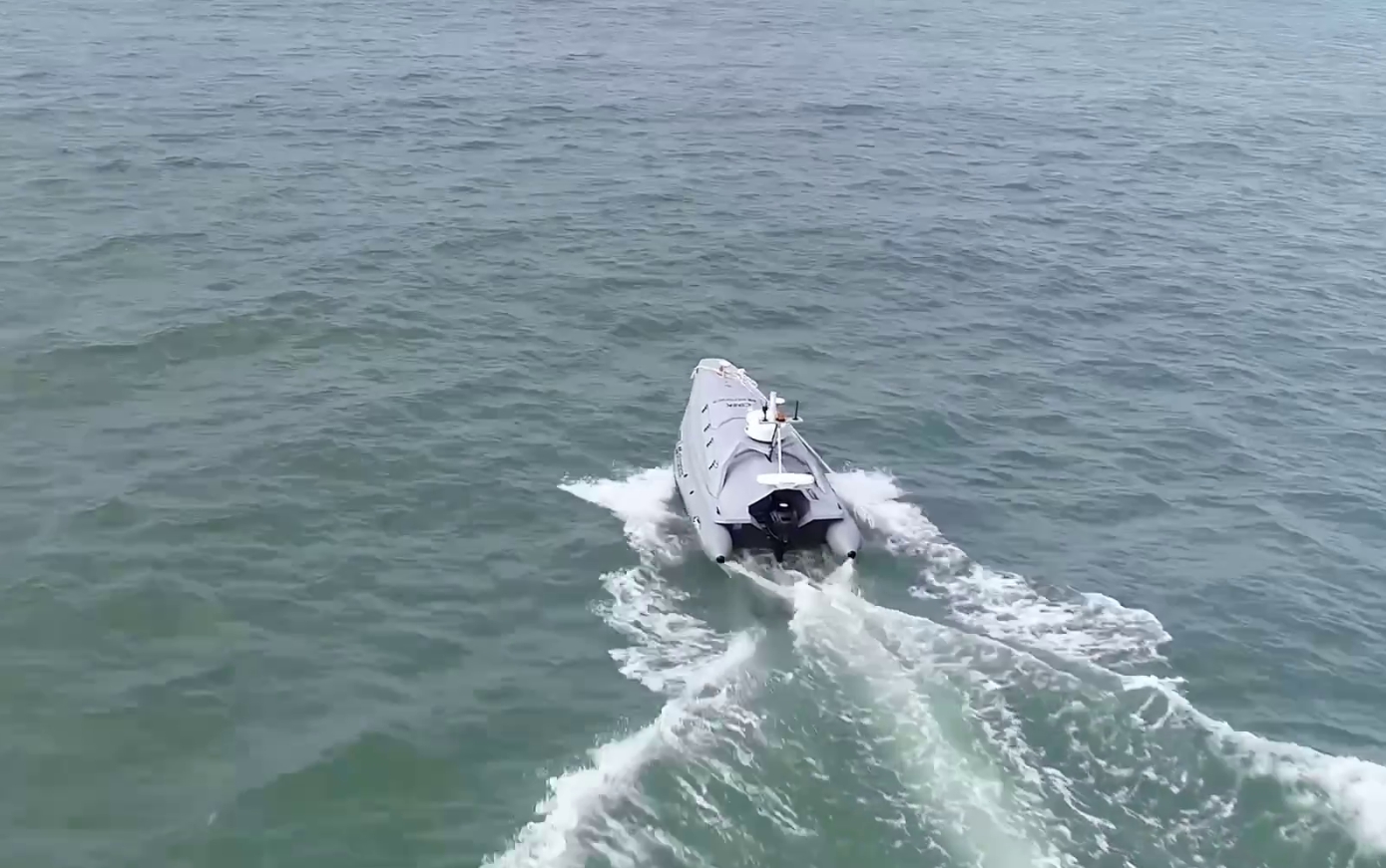 Безэкипажный катер&nbsp;Sitronics KT на испытаниях