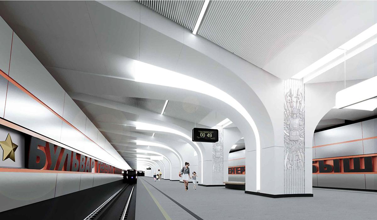 Проект станции метро &laquo;Бульвар Генерала Карбышева&raquo;
