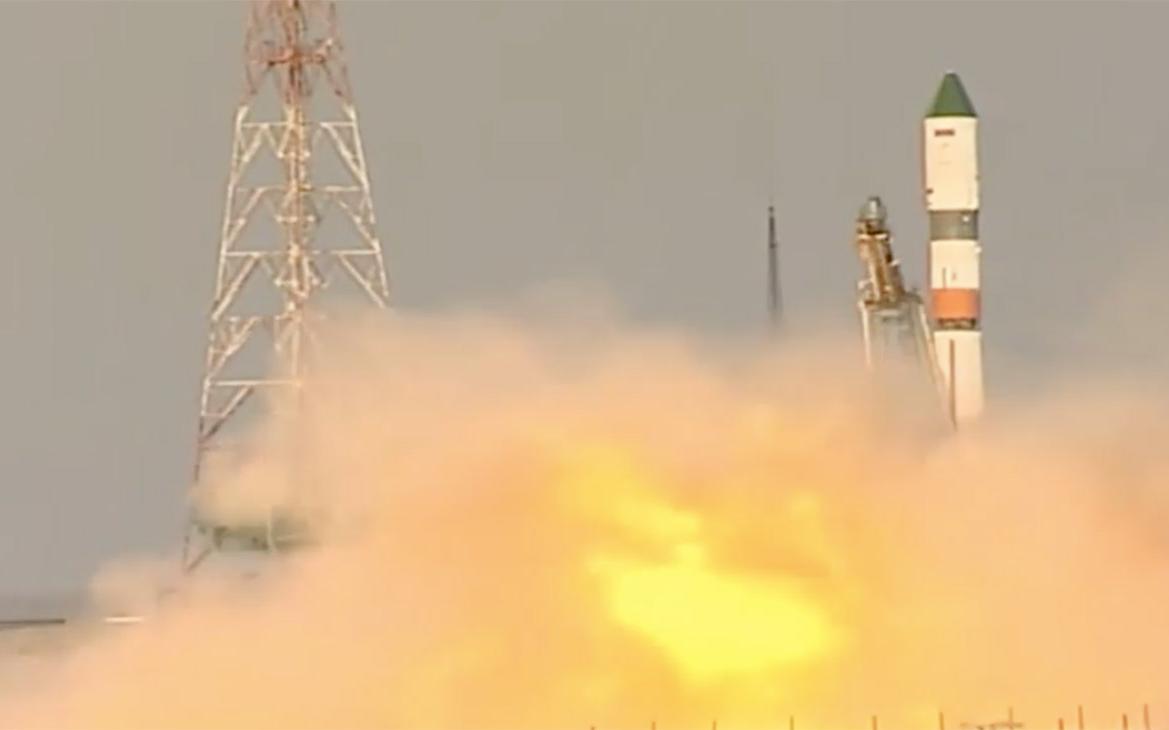Ракета «Союз-2.1а» с кораблем «Прогресс» стартовала с Байконура. Видео