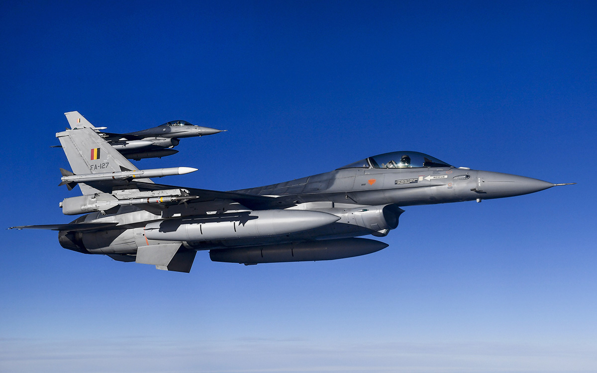 Истребители F-16 ВВС Бельгии