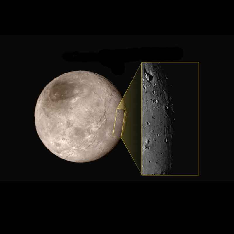 NASA представило новые снимки спутника Плутона