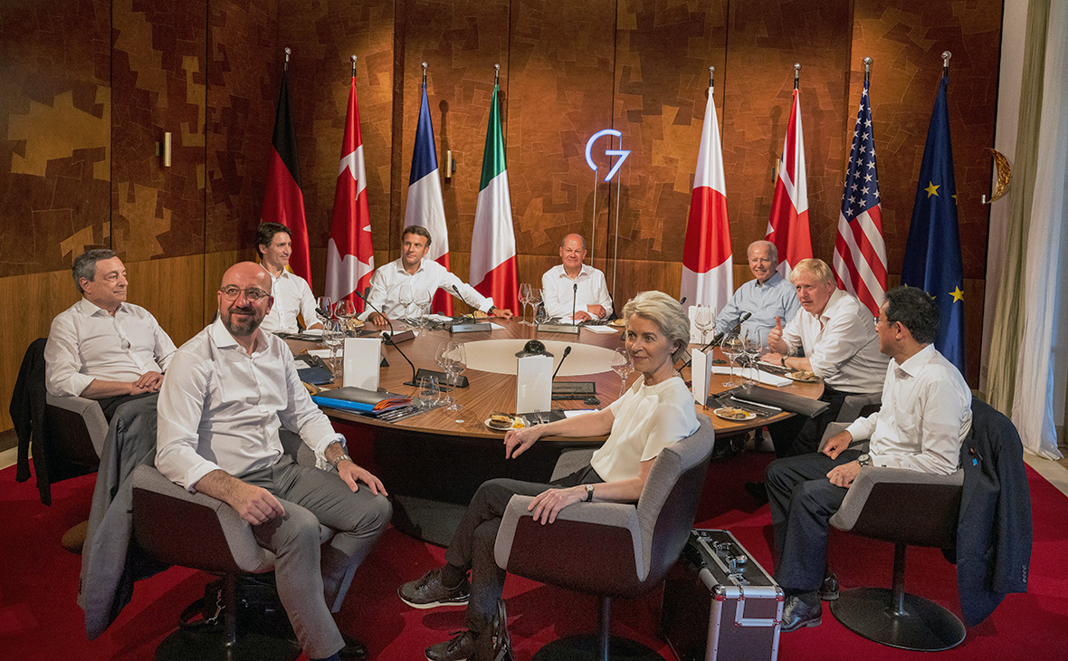 Лидеры G7 на саммите в замке Эльмау в Баварии, Германия
&nbsp;