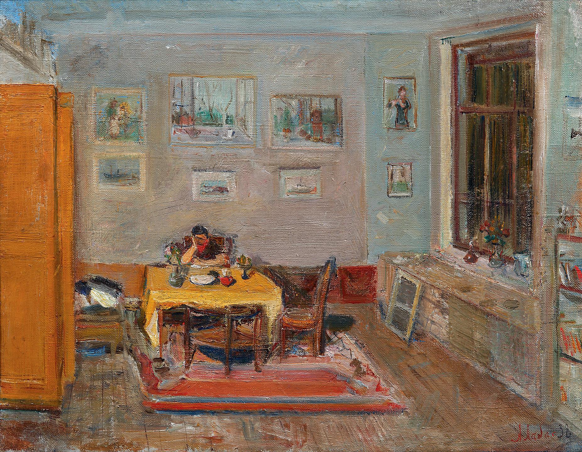 Александр Лабас,&nbsp;&laquo;Дома&raquo;.&nbsp;1938.&nbsp;Собрание Романа Бабичева
&nbsp;