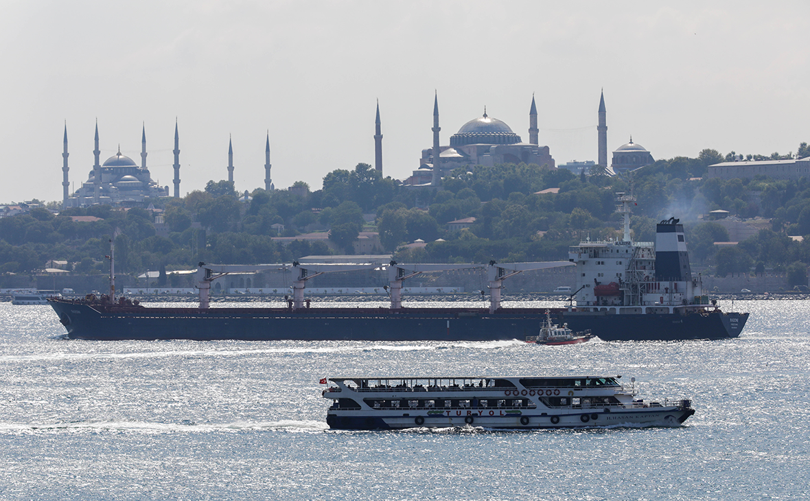 Центр по зерну в Стамбуле сообщил об отклонении ряда судов от маршрута