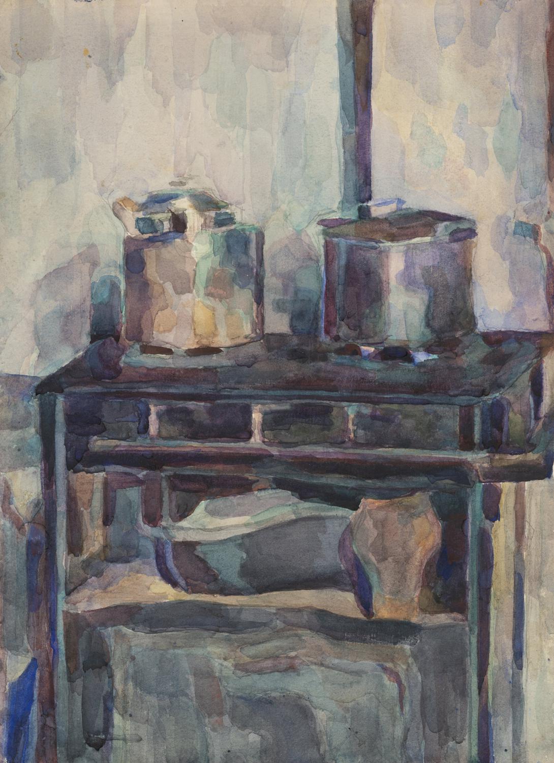 Вера Хлебникова. «Натюрморт с плитой», 1938. Русский музей, Санкт-Петербург