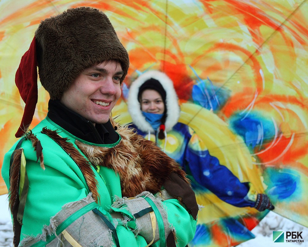 Открытие главной городской елки в парке Миллениум в Казани.