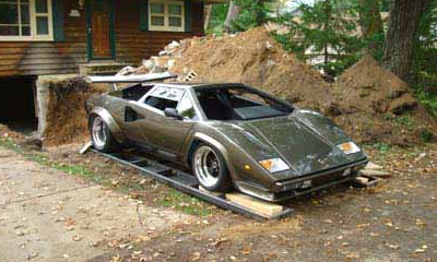 Американец Кен Имхоф построил в собственном подвале точную копию суперкара Lamborghini Countach
