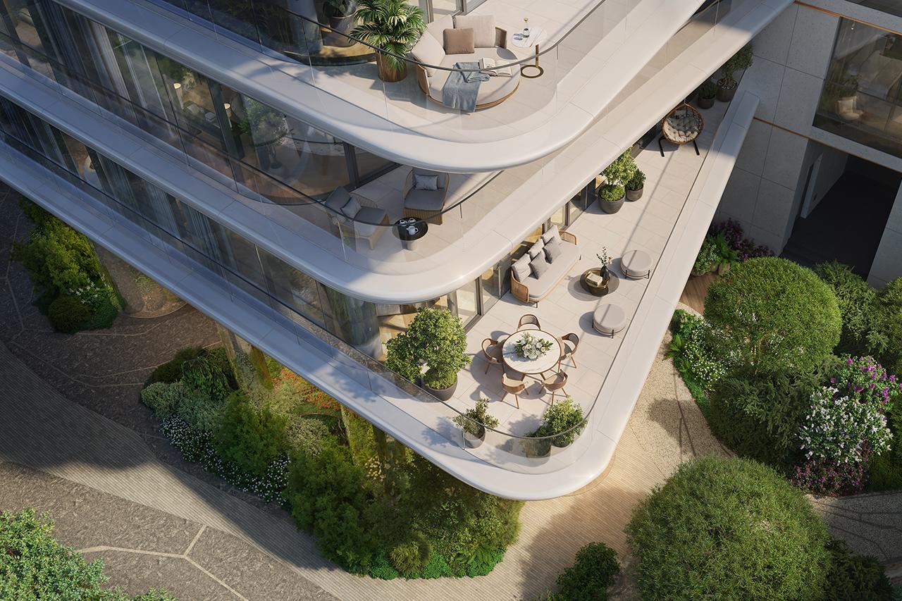 Первый фасад дома&nbsp;&mdash; уникальные &laquo;парящие&raquo; террасы с панорамными окнами по всему периметру