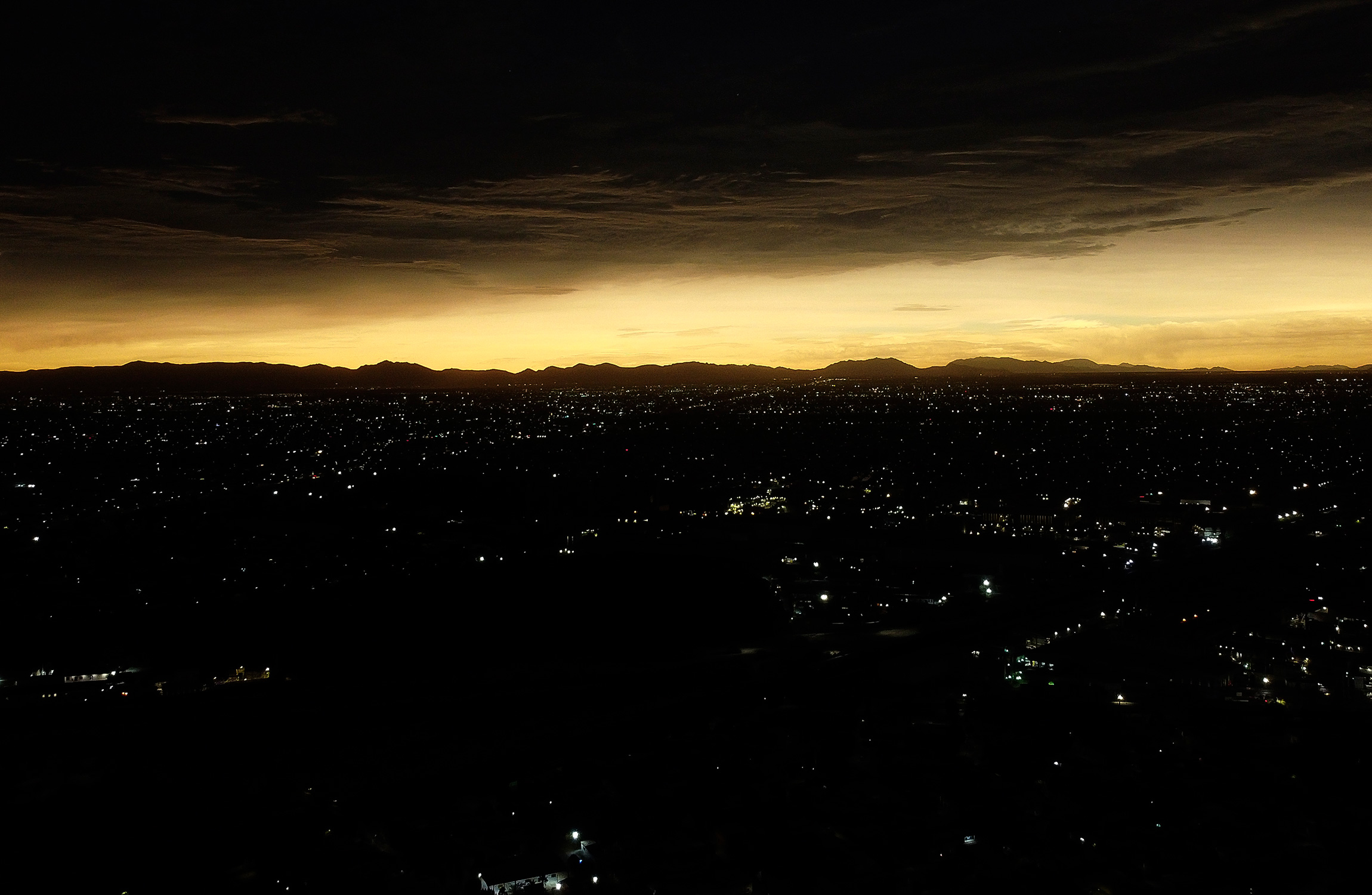 Город Торреоне, Мексика, во время затмения.