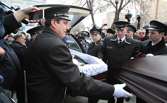 Церемония прощания с Борисом Немцовым