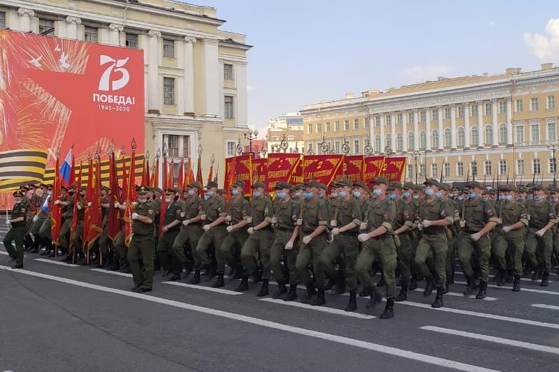 Репетиция парада Победы в Петербурге