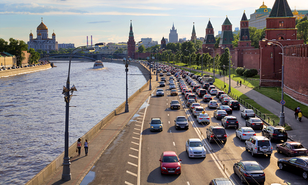 Москва вошла в первую пятерку городов мира с самыми большими пробками