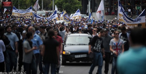 Спецслужбы силой разогнали митинг оппозиции в центре Тбилиси