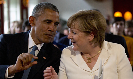Барак Обама и Ангела Меркель


