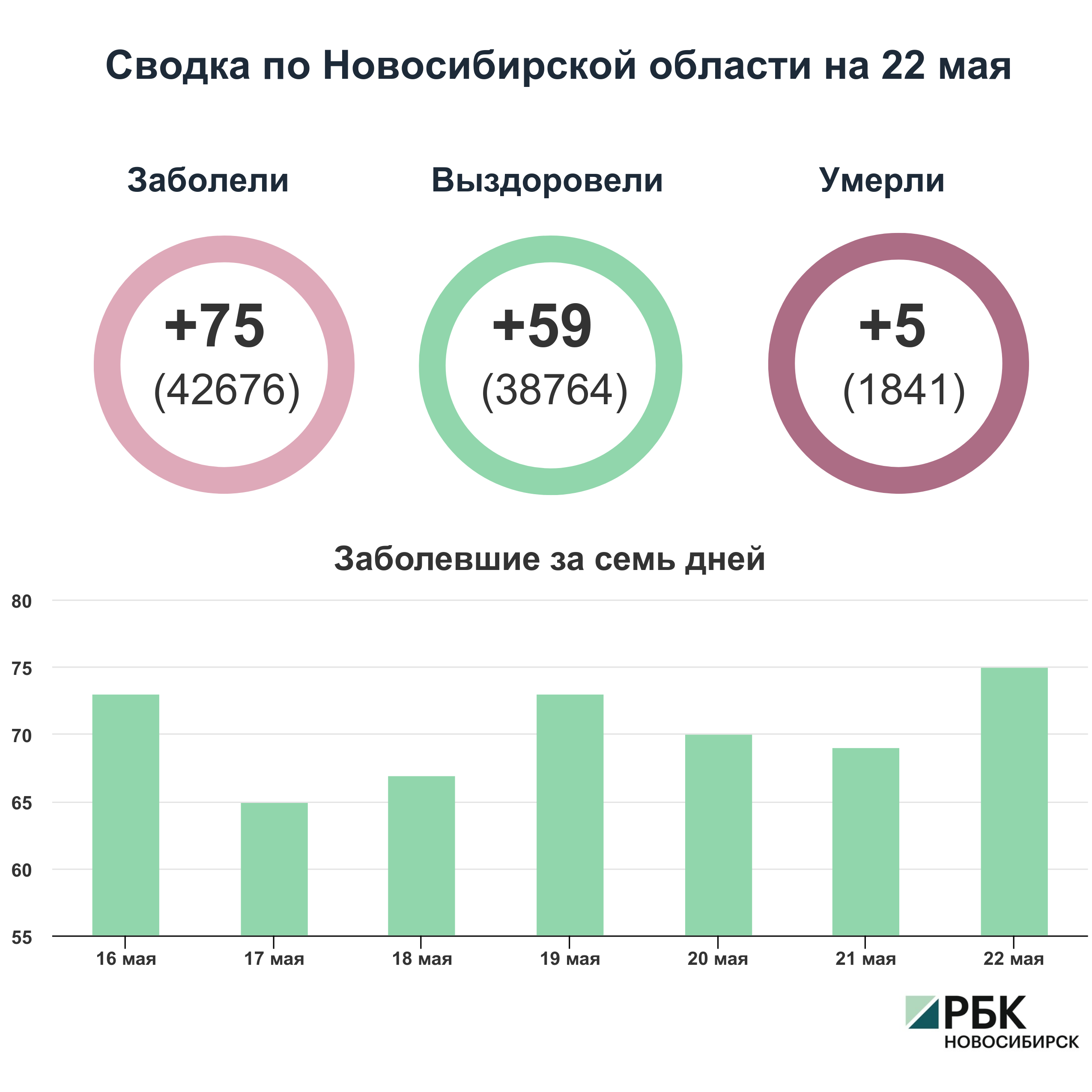 Коронавирус в Новосибирске: сводка на 22 мая