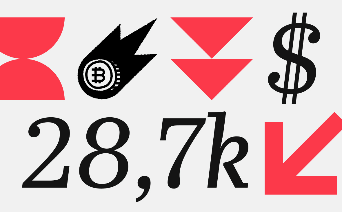 Курс биткоина опустился ниже $29 тыс.