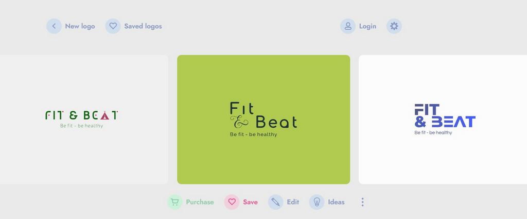 Варианты логотипов для фитнес-студии