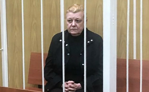 Актриса Наталья Дрожжина во время избрания меры пресечения