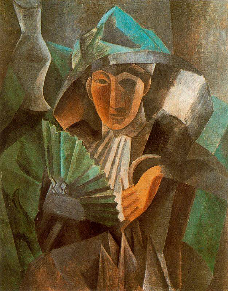 Пабло Пикассо. &laquo;Женщина с веером&raquo;, 1909