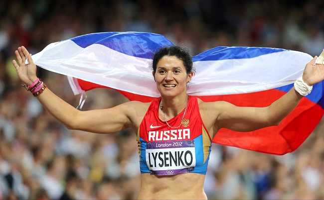 Победительница турнира по метанию молота на Олимпиаде 2012 года в Лондоне Татьяна Лысенко