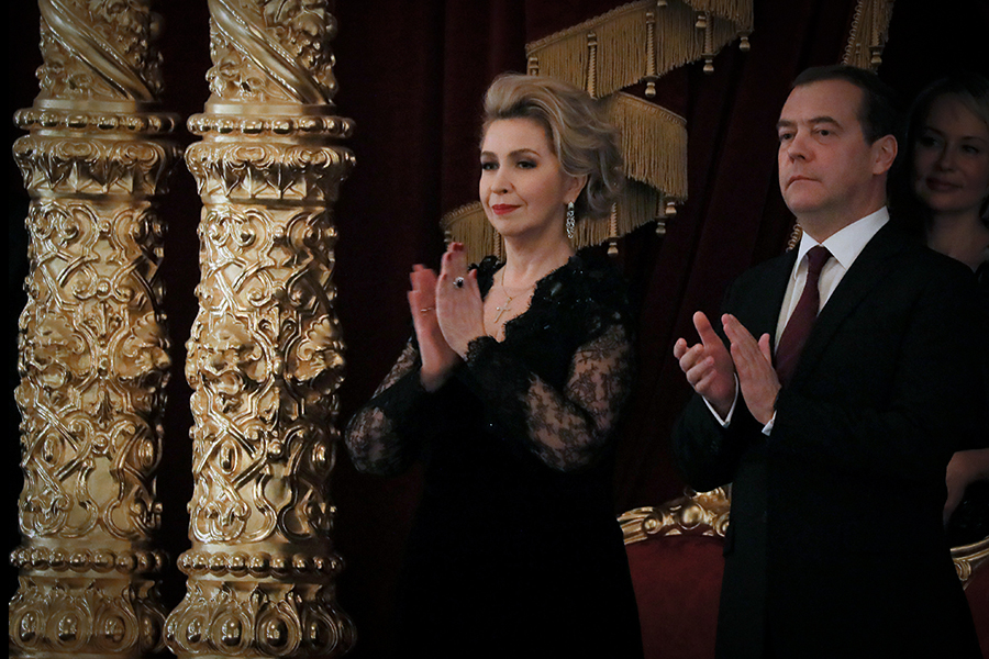Премьер-министр Дмитрий Медведев и его супруга Светлана