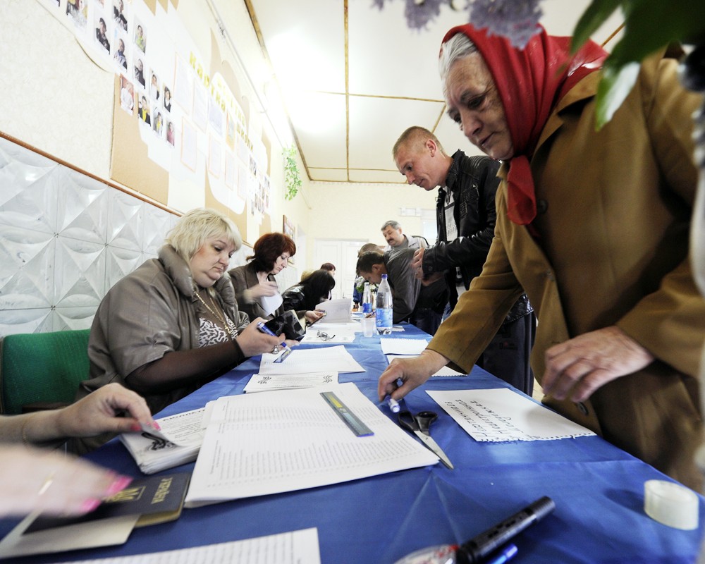 Референдум 11 мая в Луганской области в селе Хрящеватое.