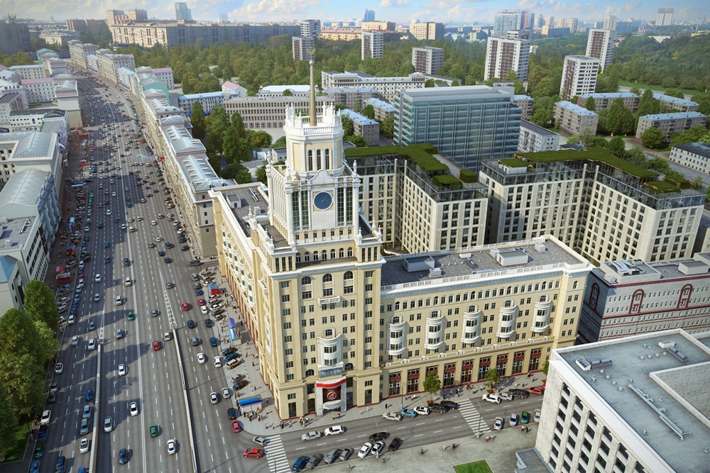 В центре Москвы построят жилой квартал с садами на крыше
