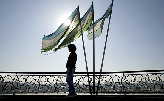 Флаги Узбекистана в&nbsp;Ташкенте


